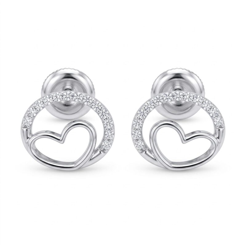 18K Gold Diamond Earrings
