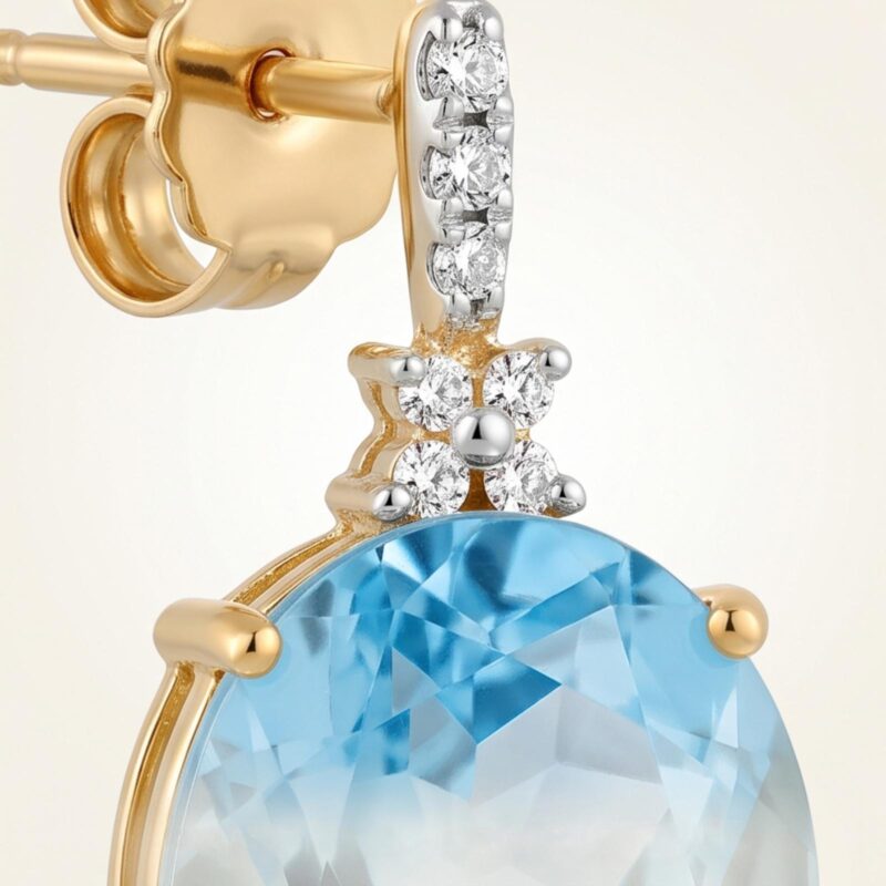 Alternative view of Natural Diamond Earrings Online UAE