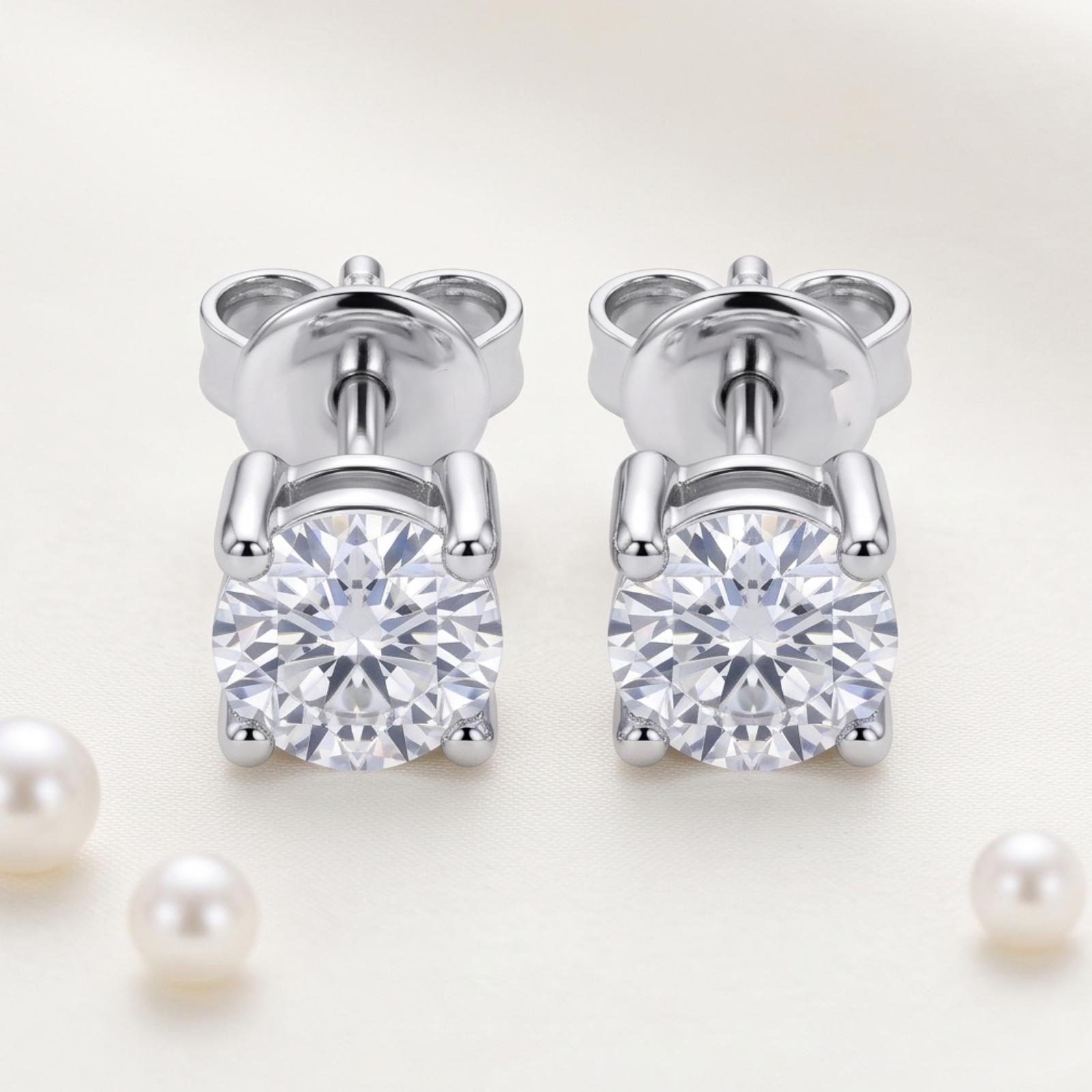 Luxury 18KT Gold & Lab Grown Diamond Earrings - Image 5