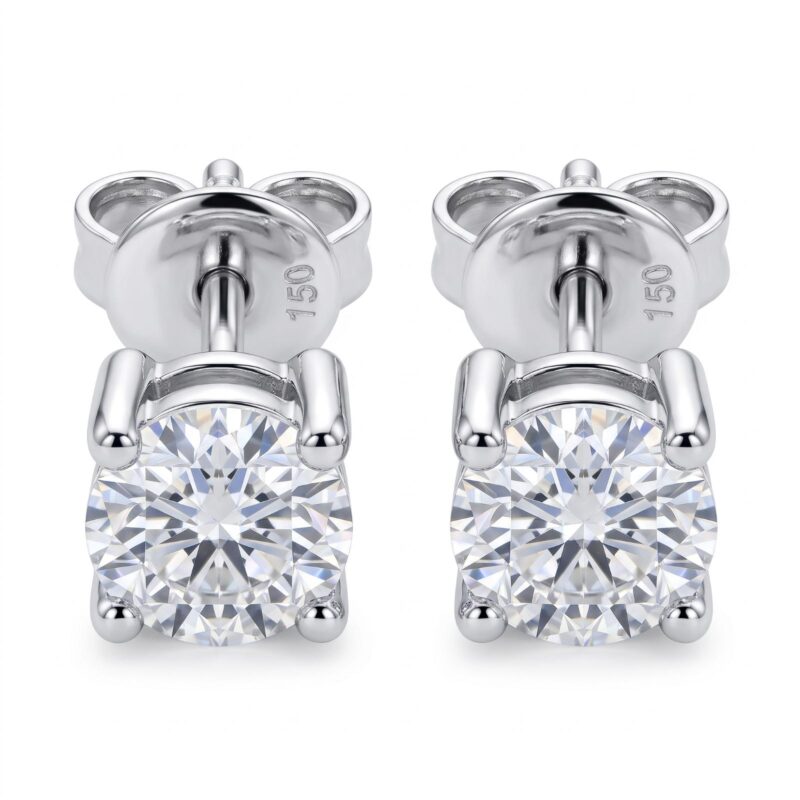 Luxury 18KT Gold & Lab Grown Diamond Earrings