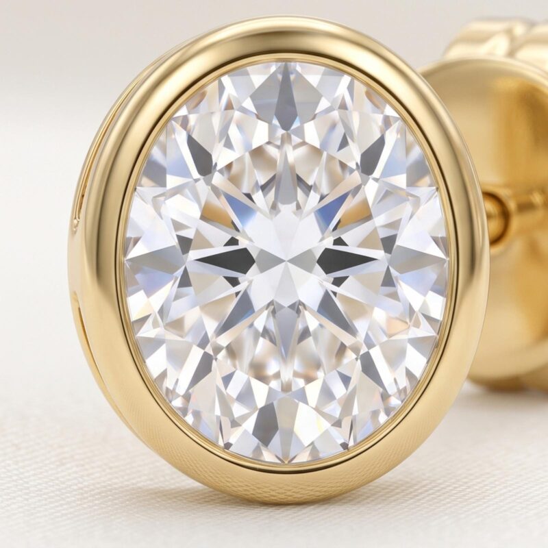 Alternative view of Lab Grown Diamond Stud Earrings for Women