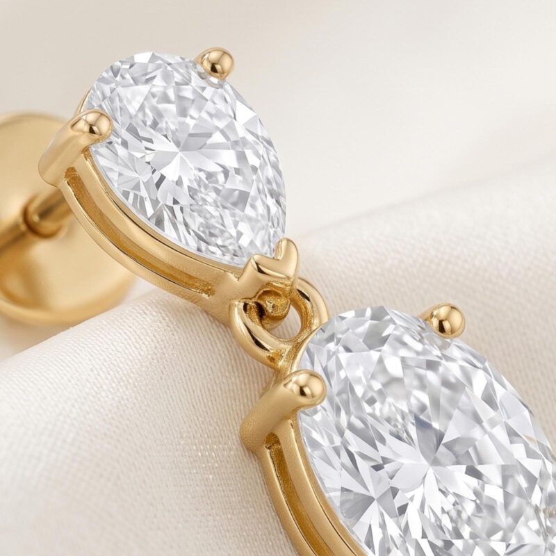 Alternative view of Premium Lab Grown Diamond Stud Earrings