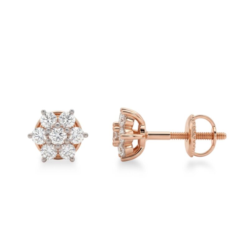 Discover Fashionable 14K Gold and Diamond Earrings with Elegant Appeal at Bafleh Jewellery