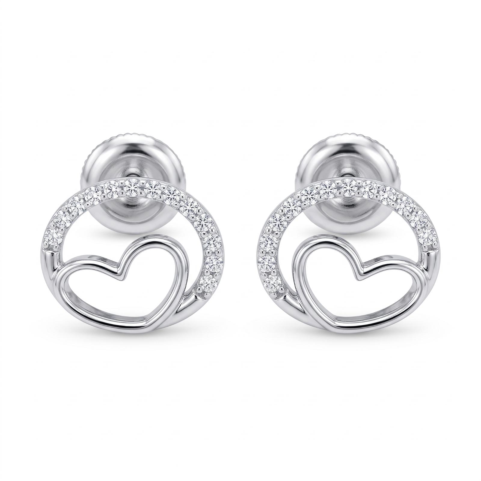 18K Gold and Natural Diamond Earrings from Bafleh Jewellery Crafted to Showcase Timeless Elegance and Exceptional Brilliance