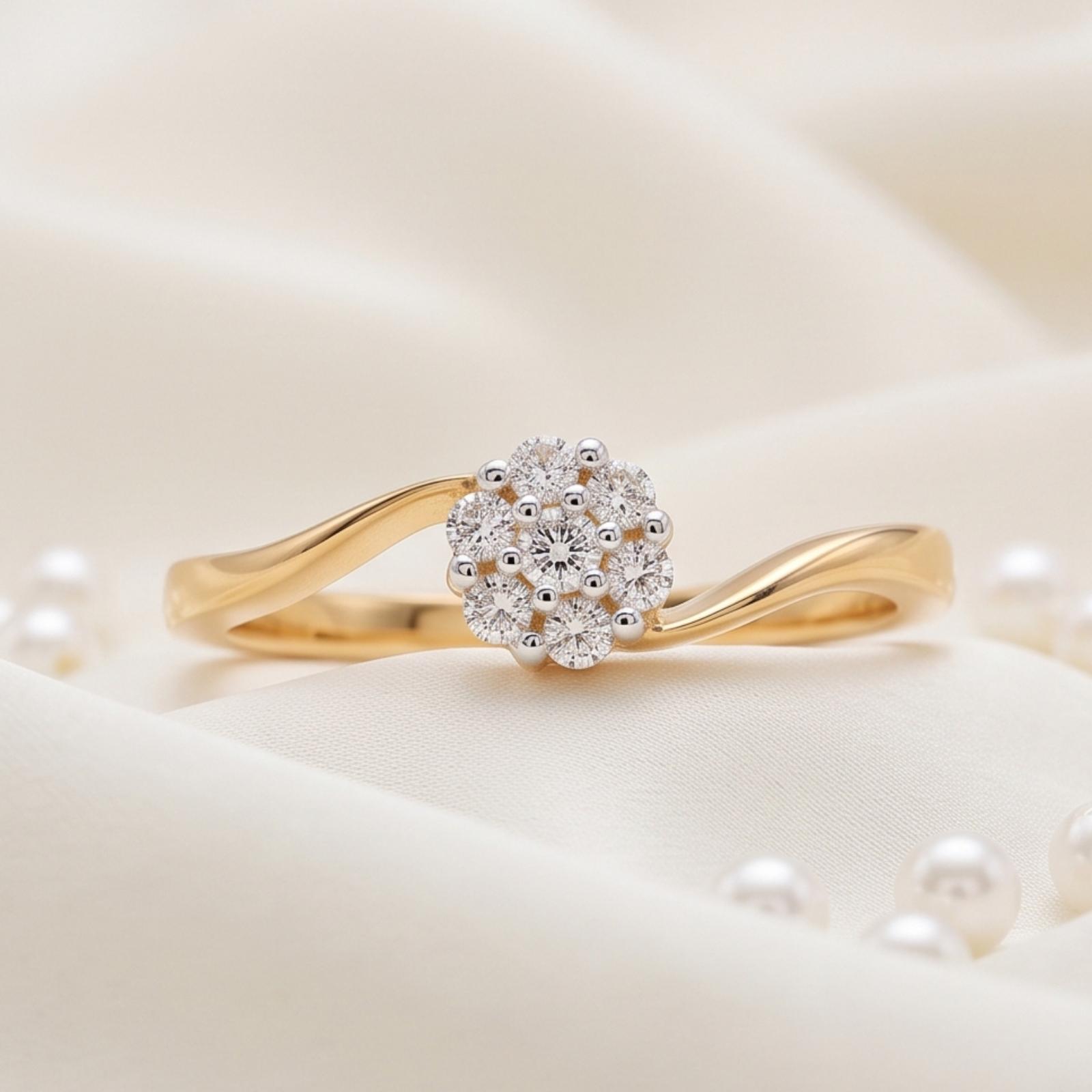 18K Gold Diamond Ring for Lasting Elegance - Image 3