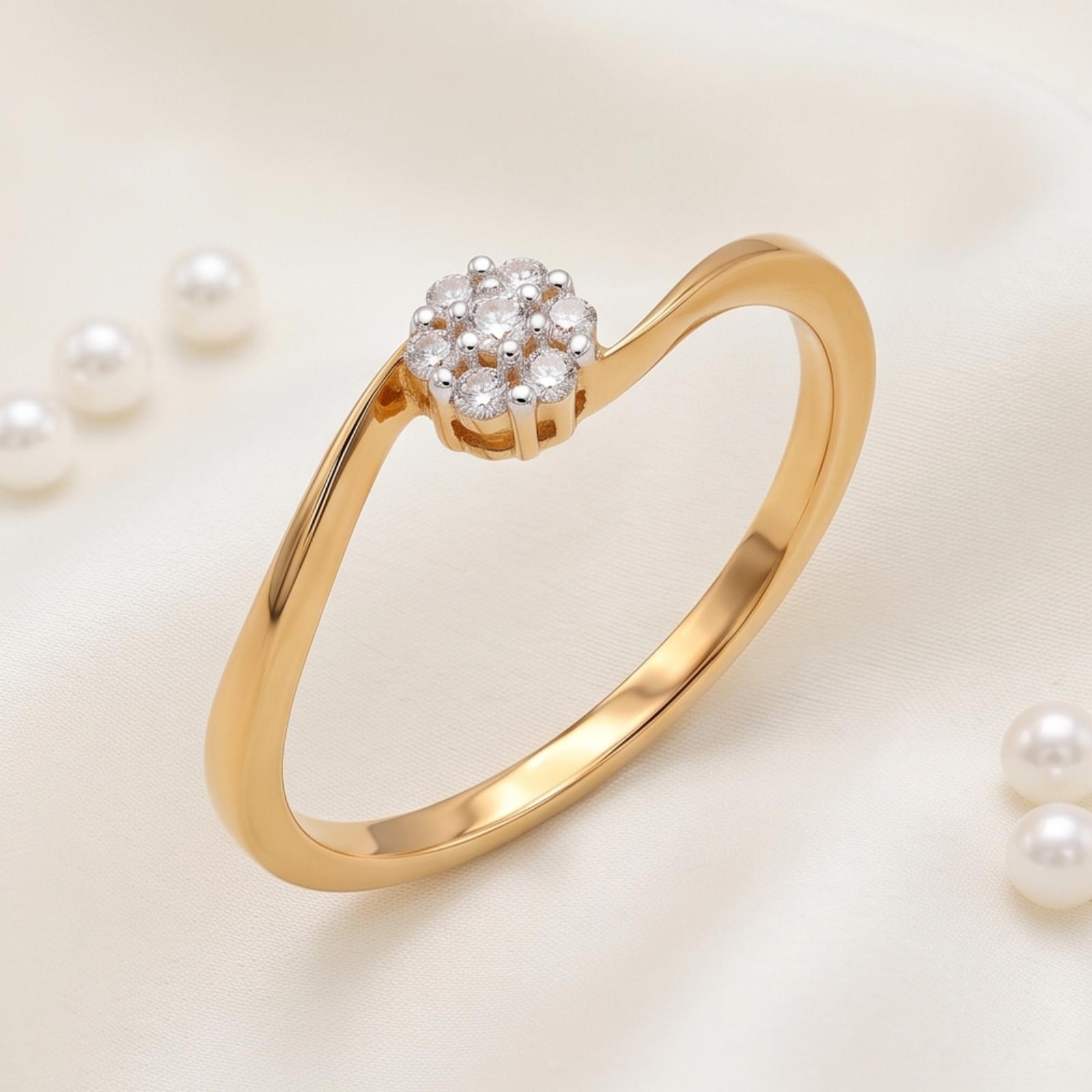 18K Gold Diamond Ring for Lasting Elegance - Image 4