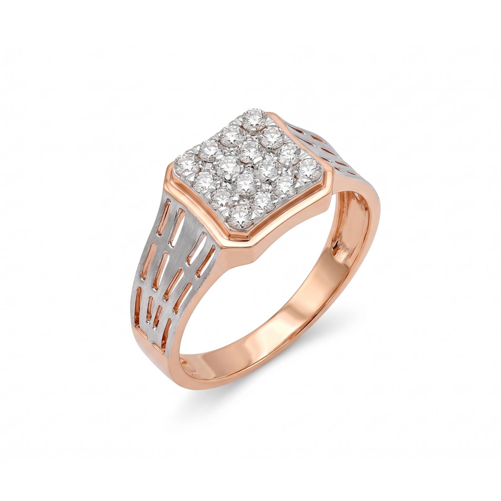 Premium 18K Gold & Diamond Ring for Men