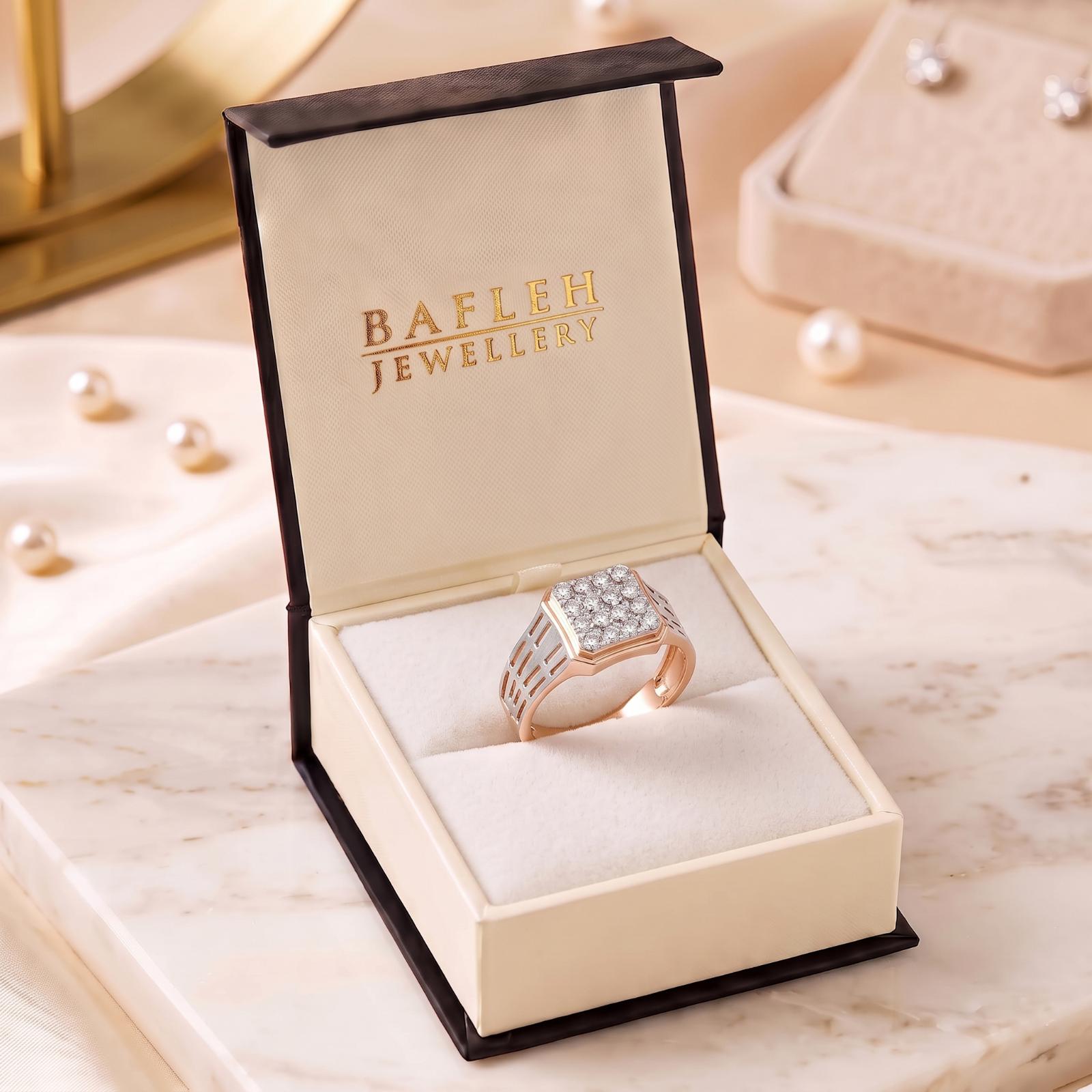 Premium 18K Gold & Diamond Ring for Men - Image 6