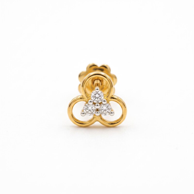 Alternative view of Premium Natural Diamond 18K Gold Nosepin