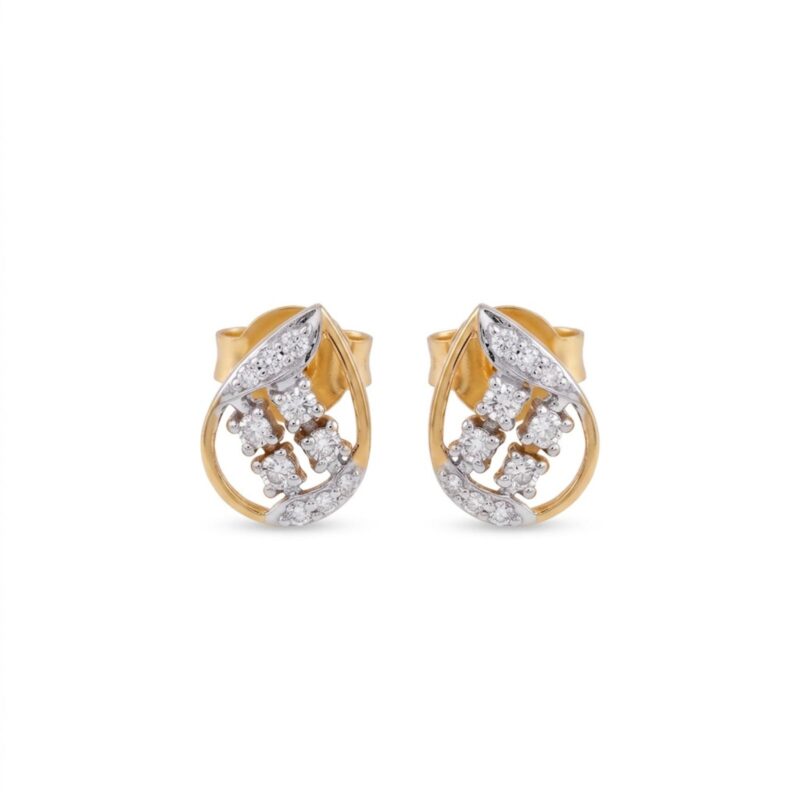 Shop Luxurious 18K Gold Diamond Earrings That Perfectly Complement Your Personal Style at Bafleh Jewellery
