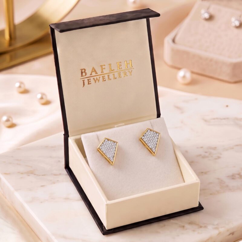 Alternative view of Discover Premium 18K Gold Diamond Earrings That Bring Timeless Beauty to Every Look at Bafleh Jewellery