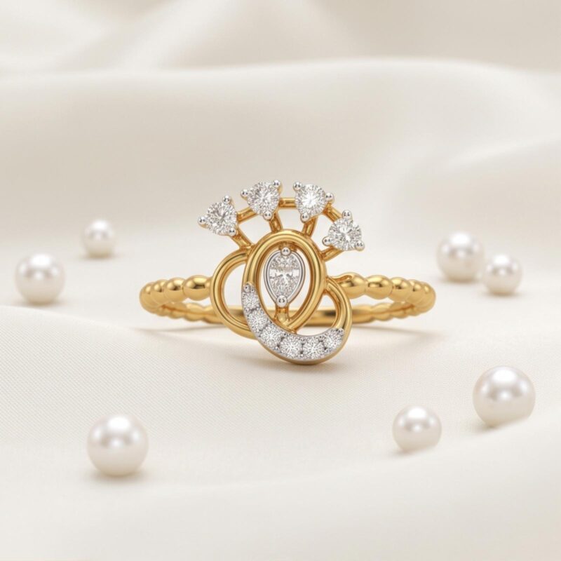 Alternative view of 262 -26P4687 -18K Gold & Diamond RING