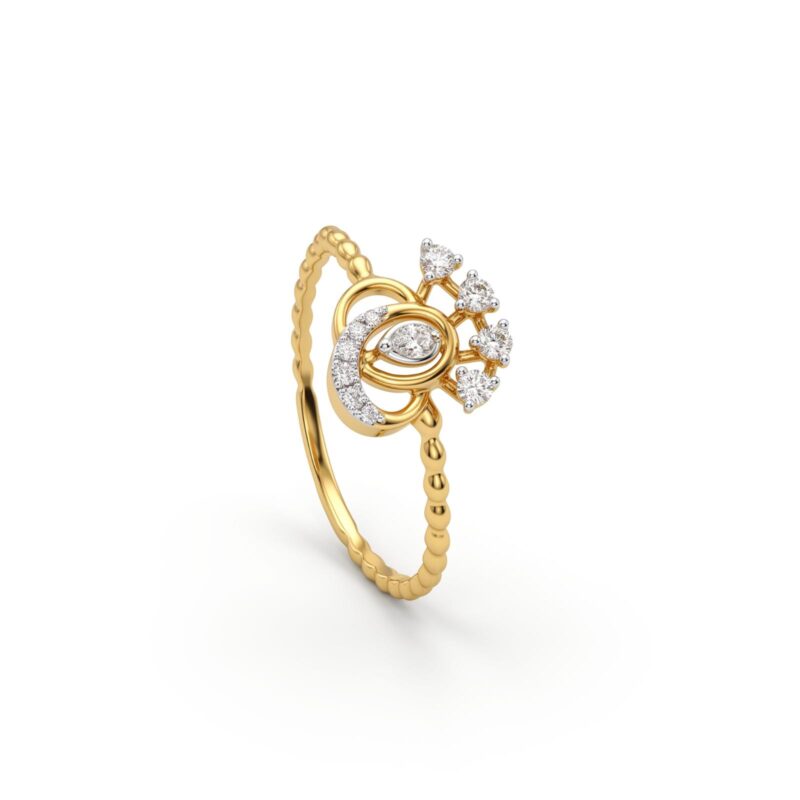 262 -26P4687 -18K Gold & Diamond RING