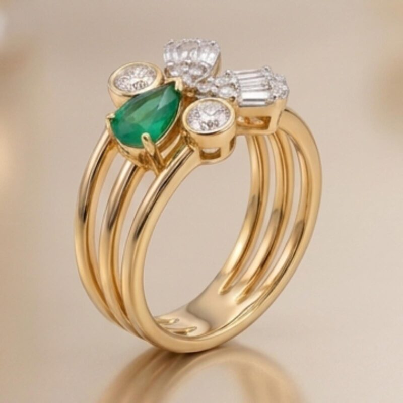 105 - R1853RYE0001S -14K Gold & Diamond Ring