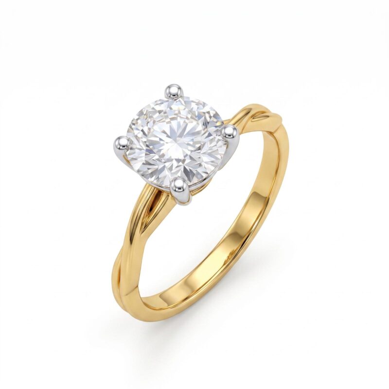 Forever Radiance Lab Grown Diamond Ring in 18K Gold