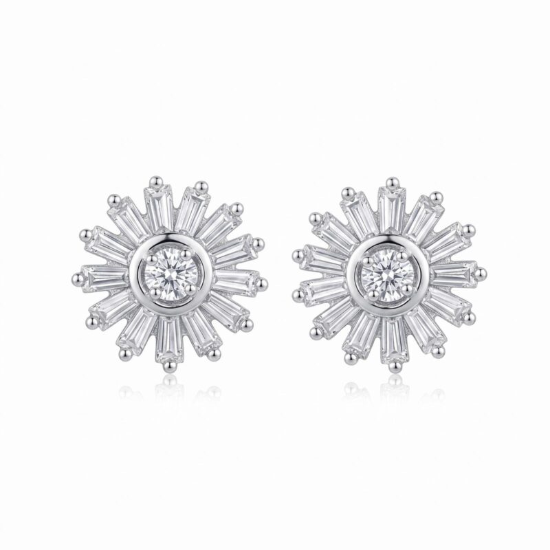 Shine with Confidence and Elegance Wearing Stunning 18K Diamond Earrings from Bafleh Jewellery