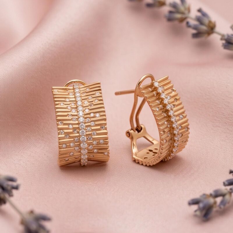 Alternative view of Elevate Your Everyday Style with Stunning 18K Diamond Earrings from Bafleh Jewellery
