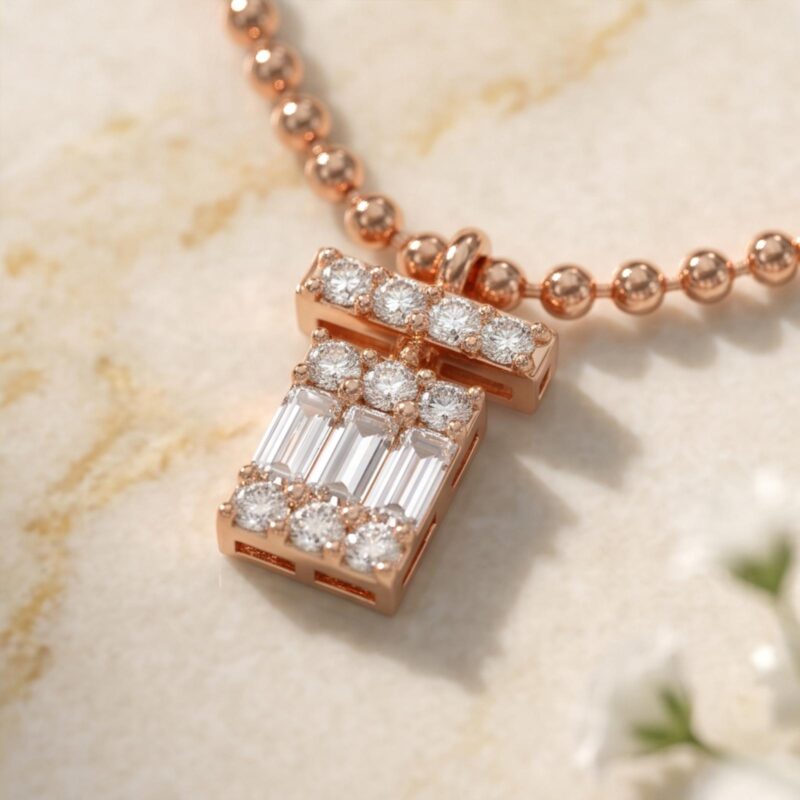 Alternative view of 47 -AN-1838-7-FM -18K Gold & Diamond Necklace