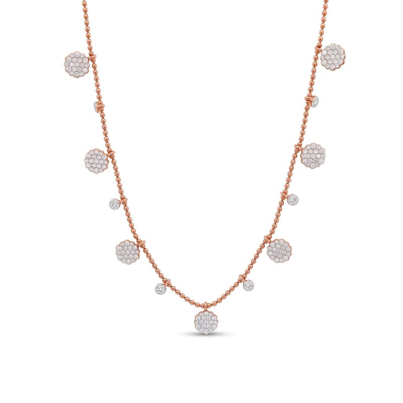 61 -AN-9428-2-FM -18K Gold & Diamond Necklace