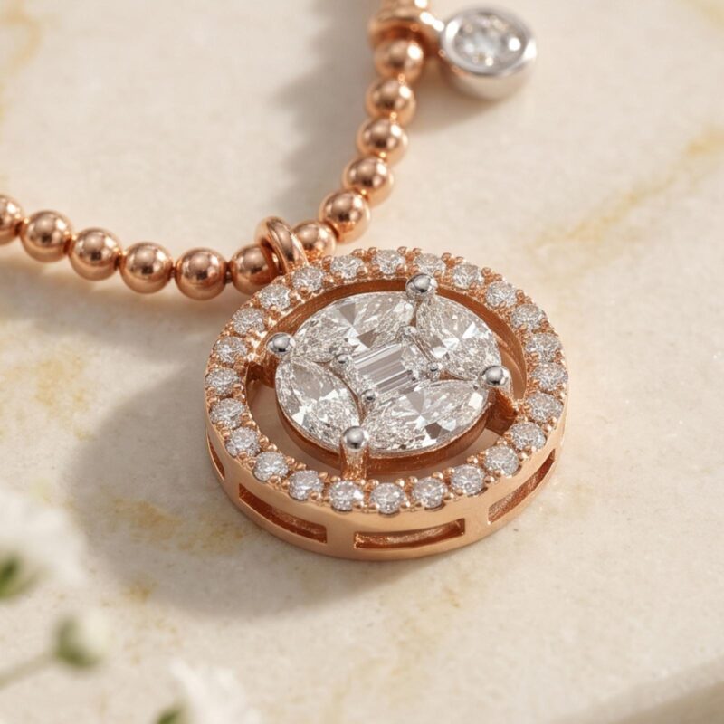 Alternative view of 46 -AN-99820-81-FM -18K Gold & Diamond Necklace
