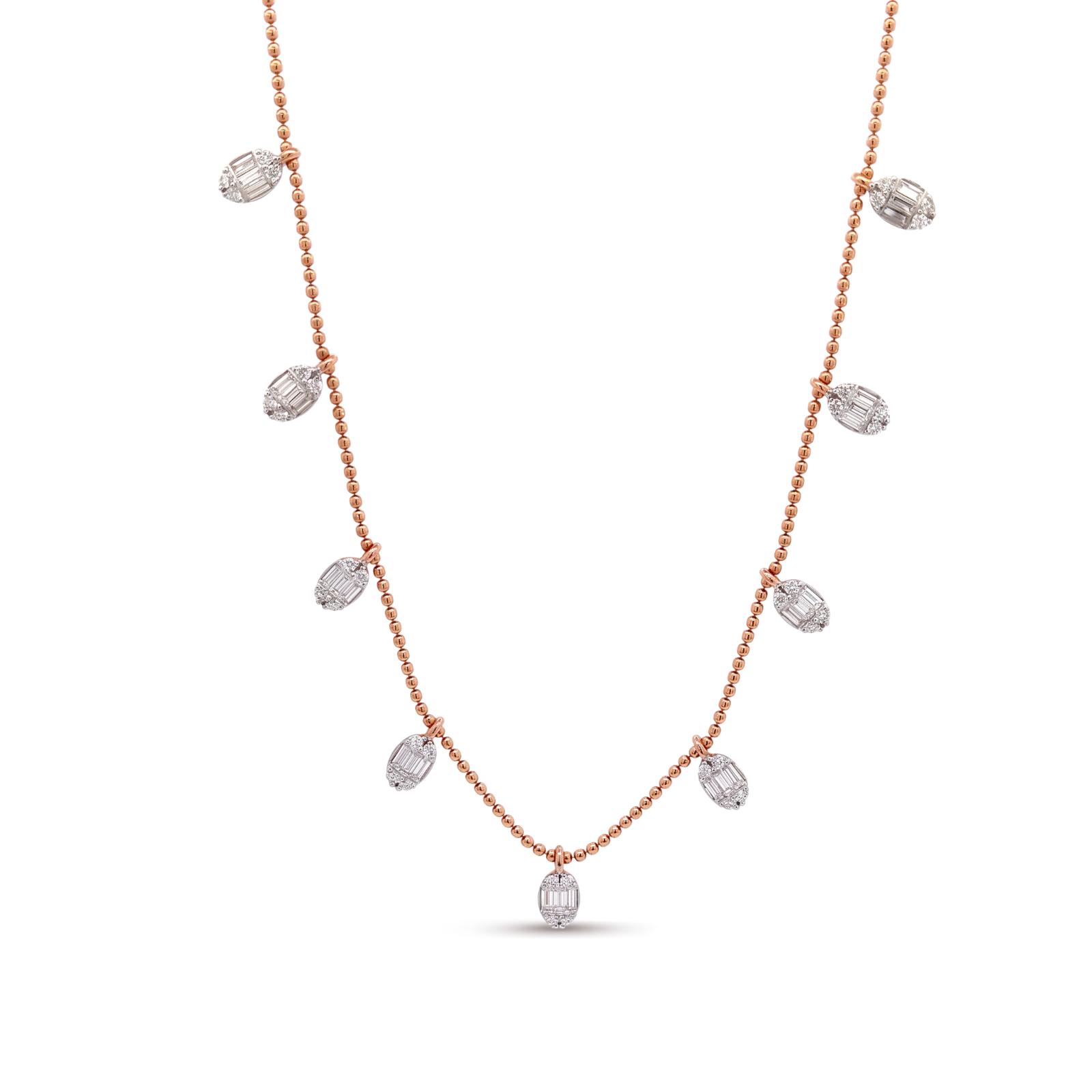 Discover the Beauty of Natural Diamond Necklace in 18K Gold