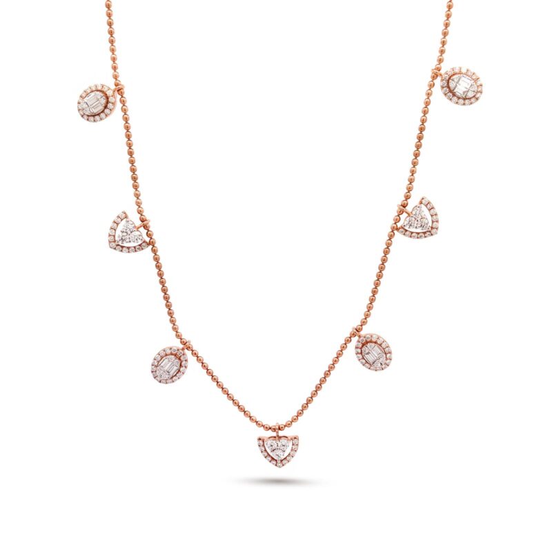60 -AN-9897-5-FM -18K Gold & Diamond Necklace