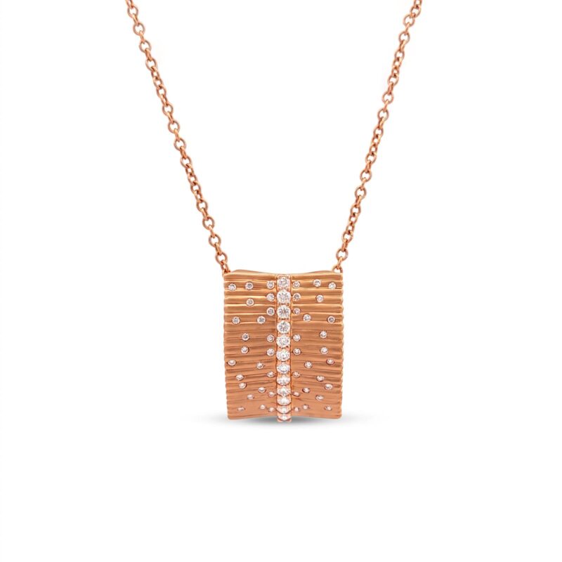 Natural Diamond Necklace in 18K Gold | Bafleh Jewellery