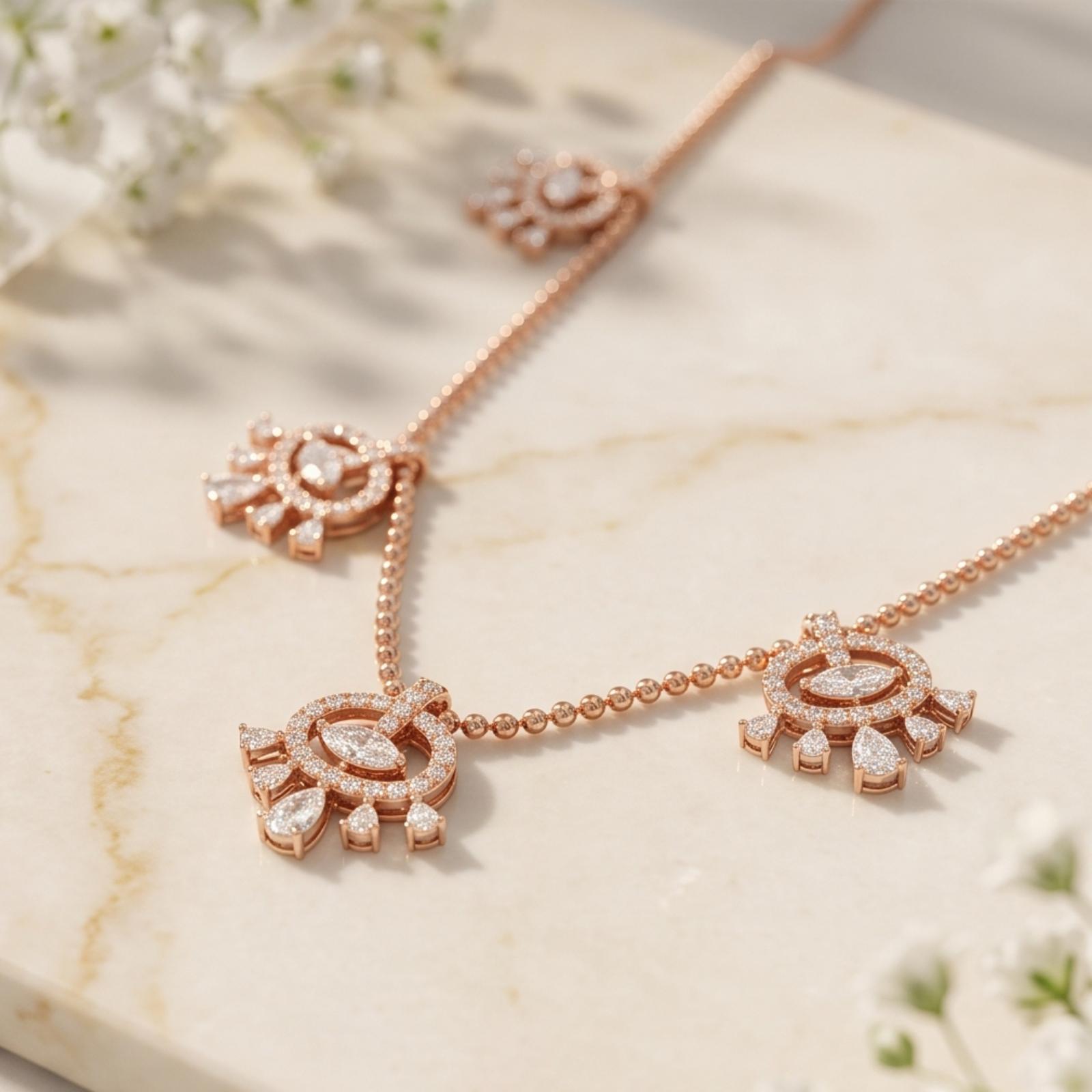 63 -AN-10186-11-FM -18K Gold & Diamond Necklace - Image 6