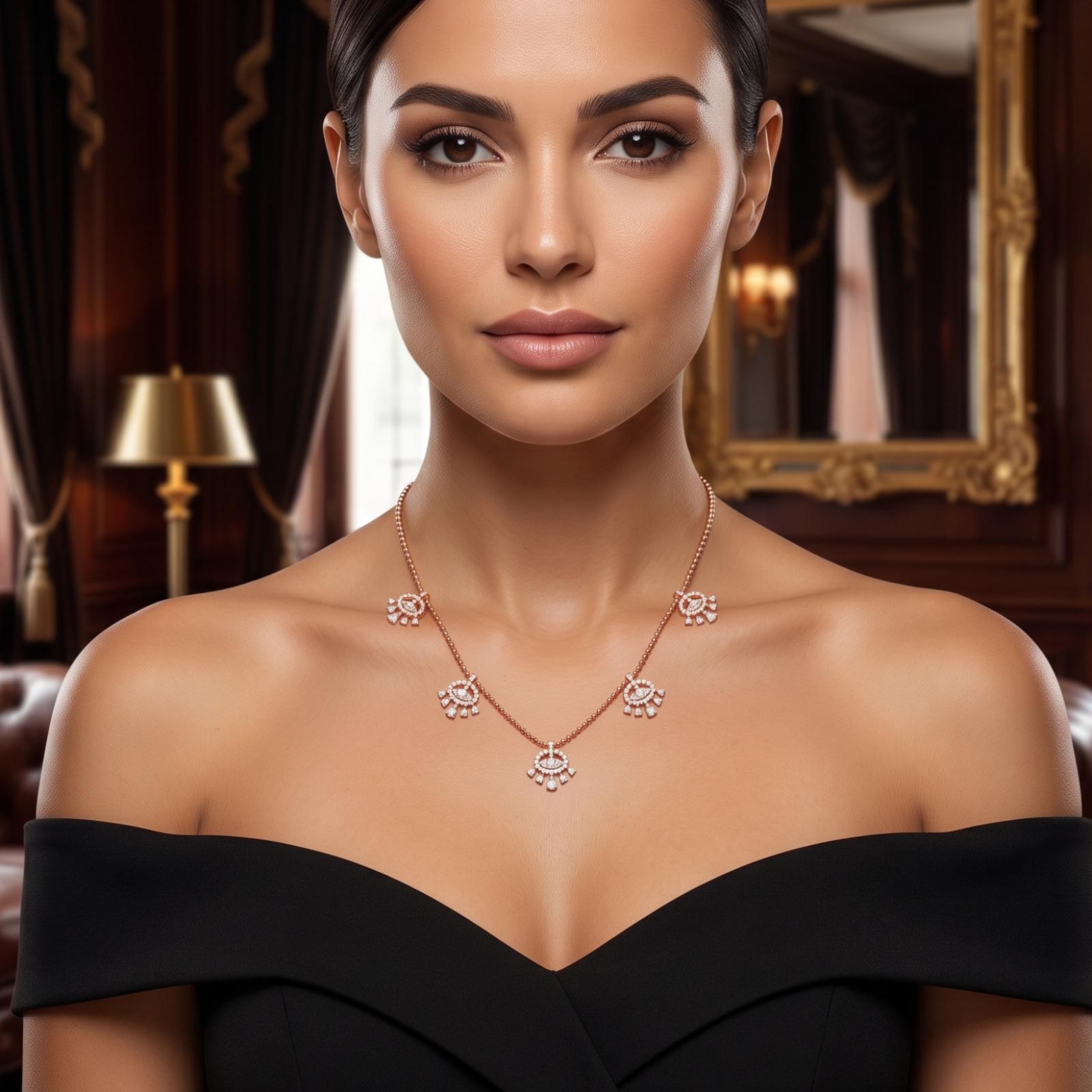63 -AN-10186-11-FM -18K Gold & Diamond Necklace - Image 5