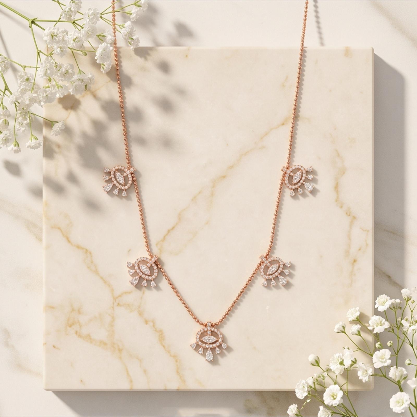 63 -AN-10186-11-FM -18K Gold & Diamond Necklace - Image 3