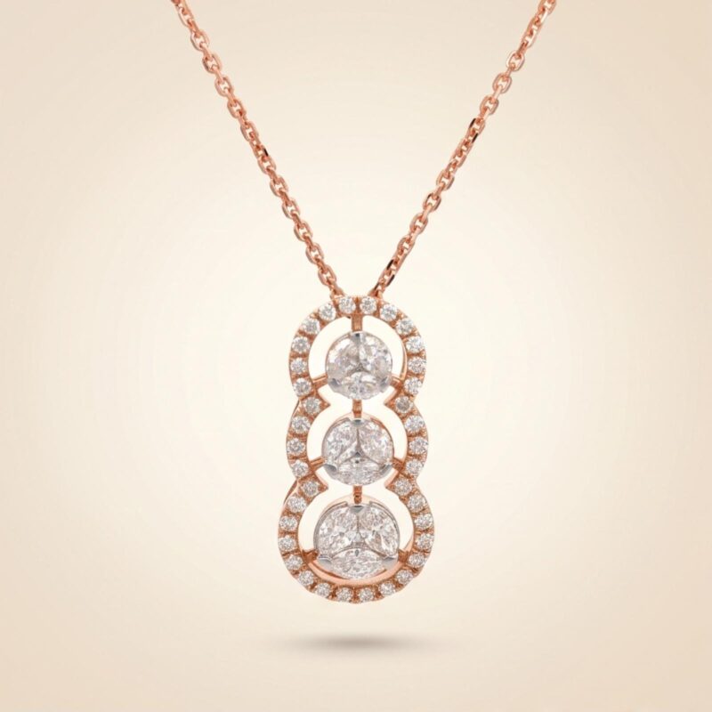 333302516 / CHN239752 -18K Gold & Diamond Pendant with Chain