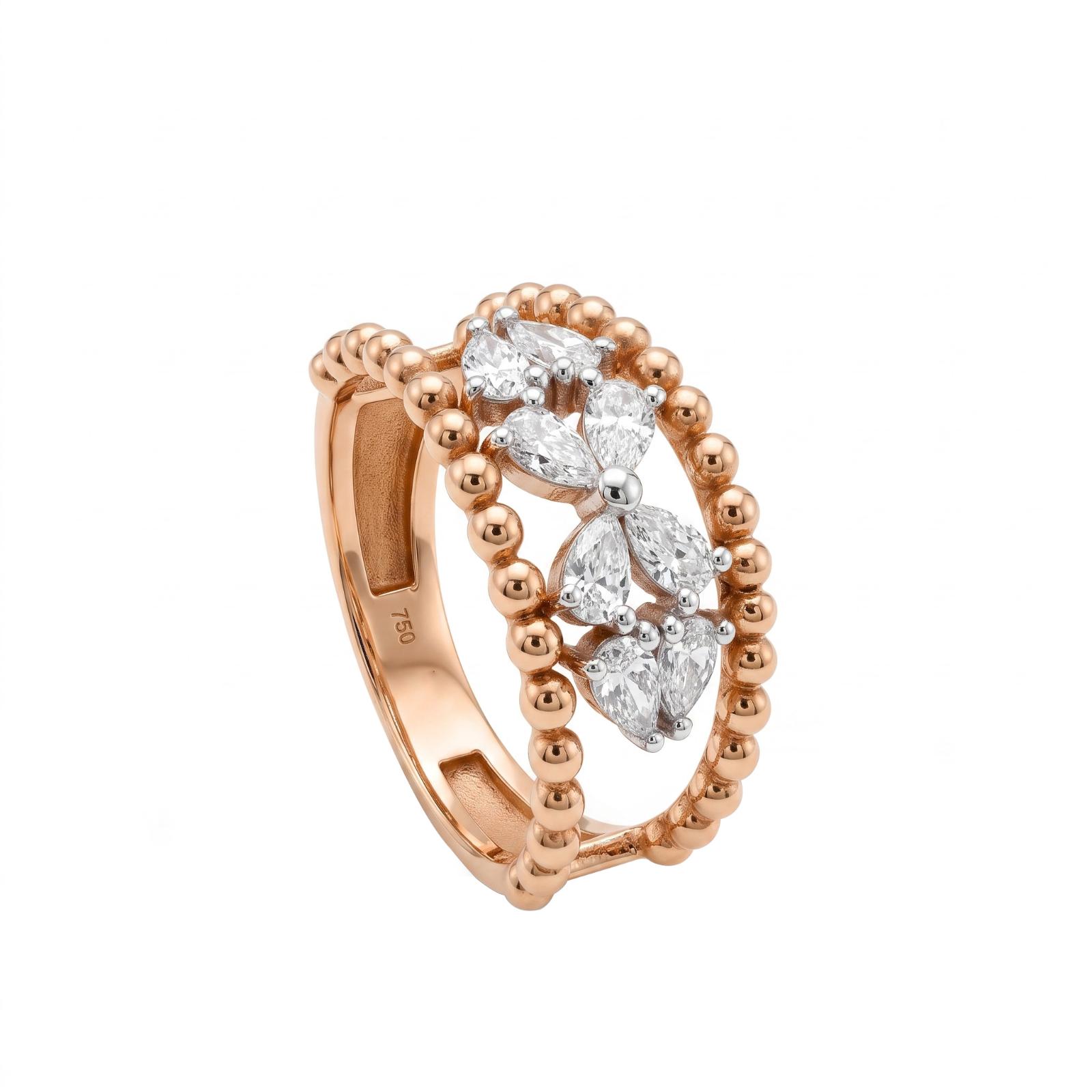 Classic Natural Diamond Ring with Natural Diamond