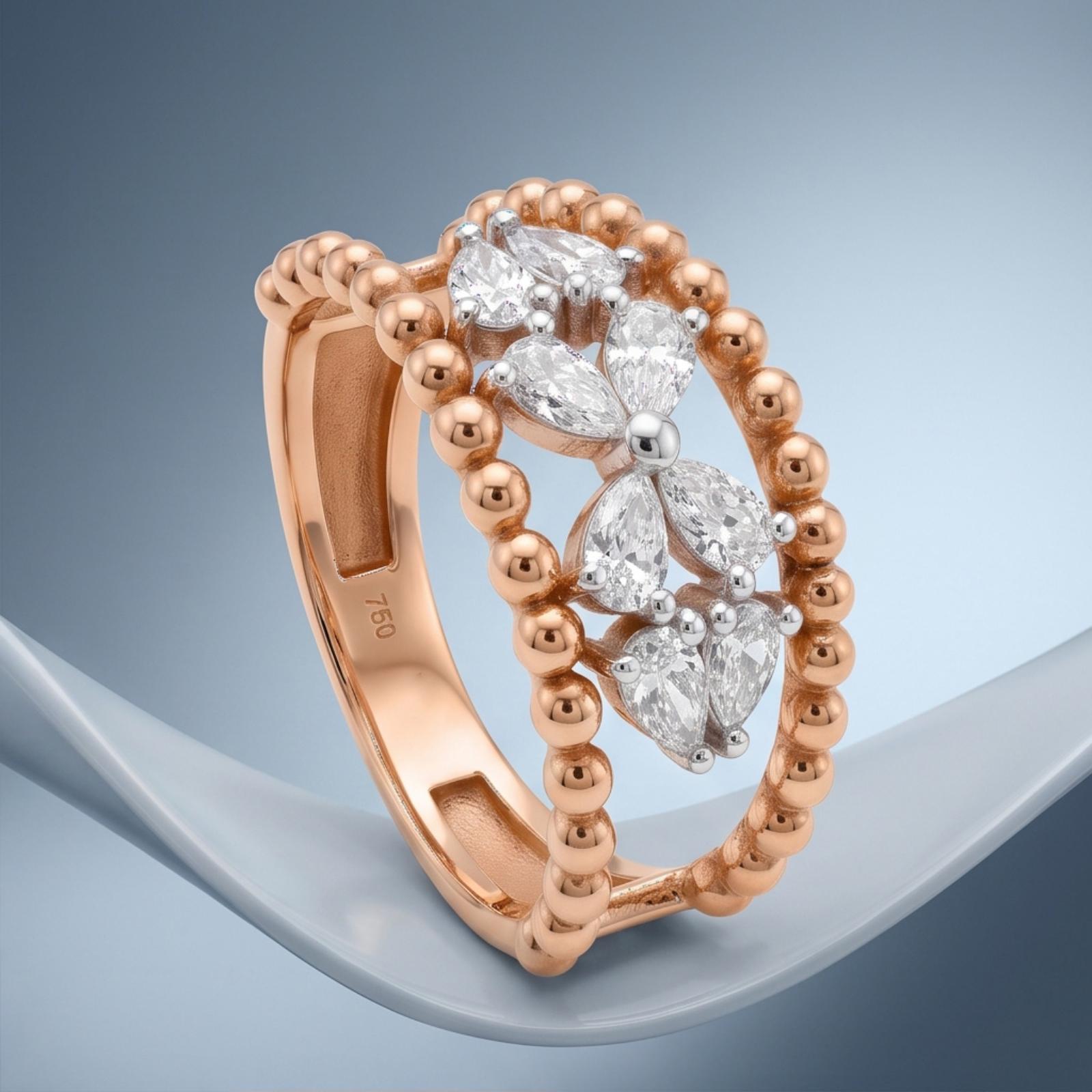 Classic Natural Diamond Ring with Natural Diamond - Image 4