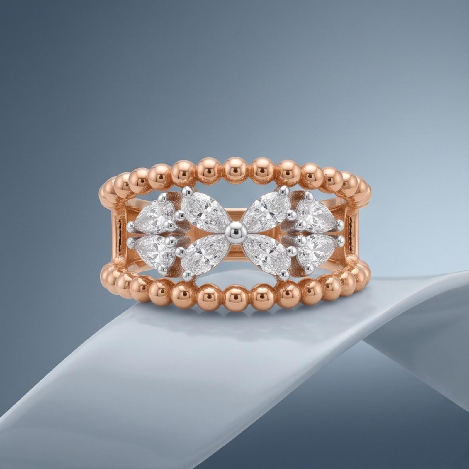 Classic Natural Diamond Ring with Natural Diamond - Image 3