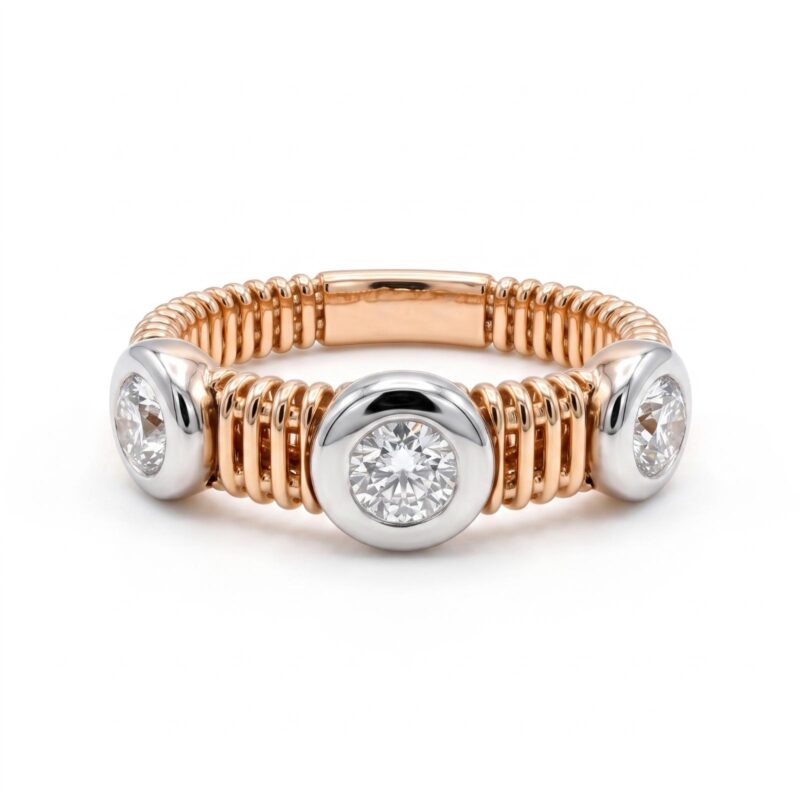 Exclusive Natural Diamond Ring in 18K Gold | Bafleh Jewellery