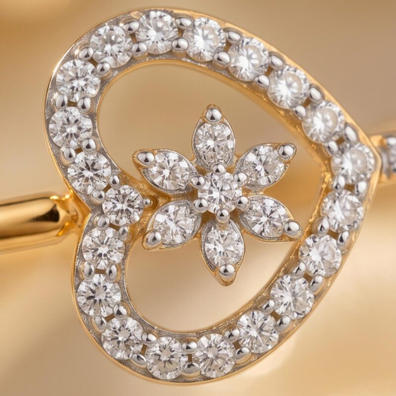 Alternative view of Exquisite Natural Diamond Bangles in 18K Yellow Gold for the Woman of Distinction