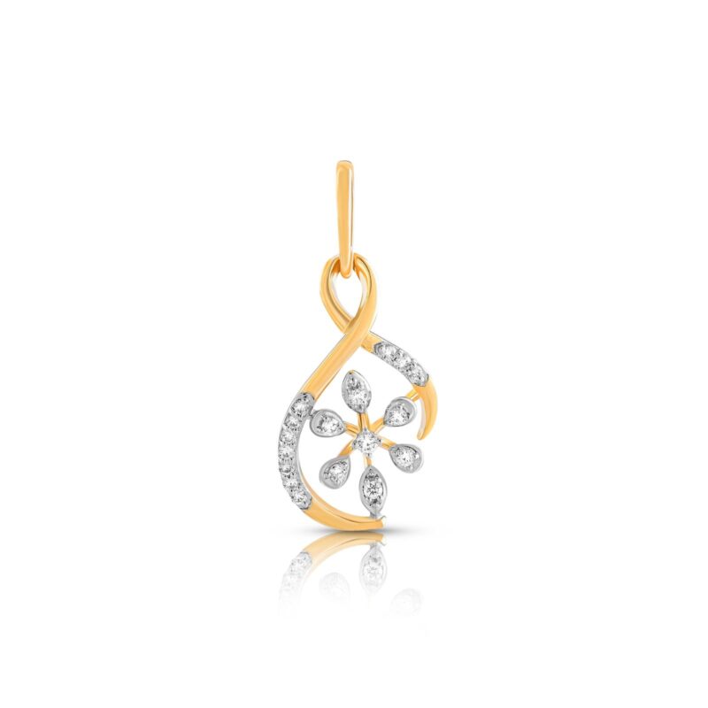 Shine Brighter with Our IDT-Certified 18K Gold with Diamond Pendant Exclusive at Bafleh