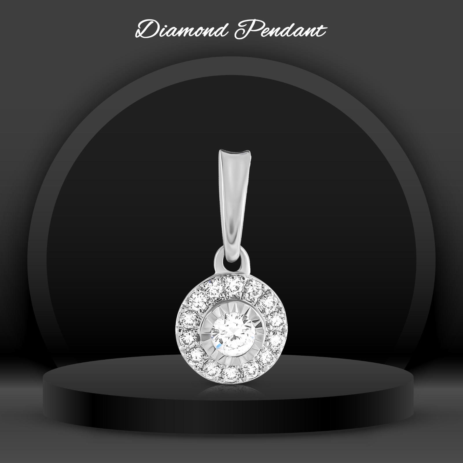 Authentic IDT Certified 18K Gold with Diamond Pendant Discover It at Bafleh Jewellery - Image 3