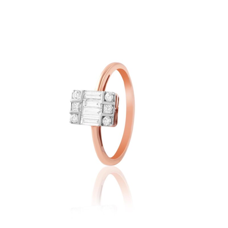 Embrace Forever with a 18K Rose Gold Diamond Engagement Ring Exclusive at Bafleh Jewellery