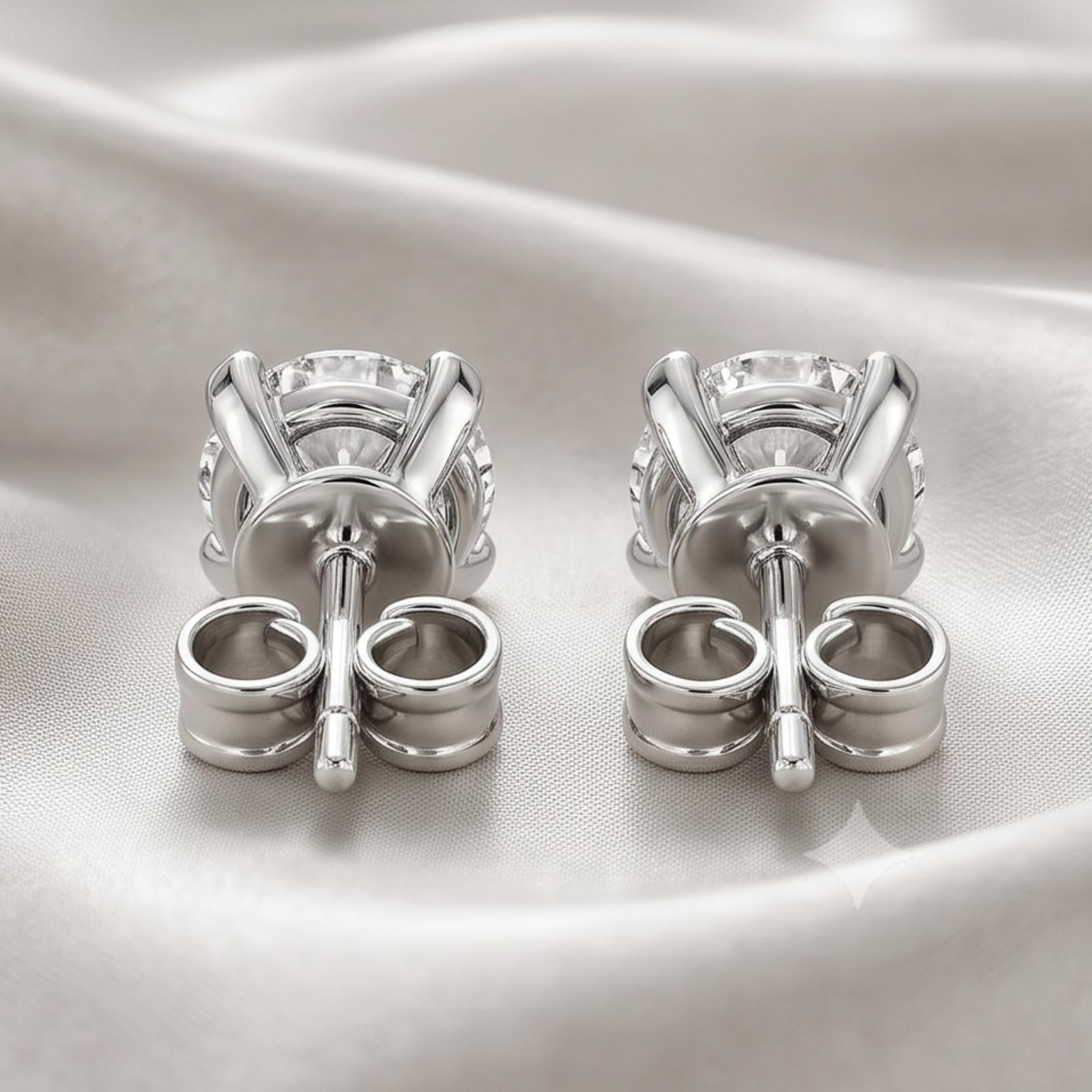 Where Elegance Meets Perfection Premium Diamond Earrings in 18K Gold by Bafleh Jewellery - Image 7