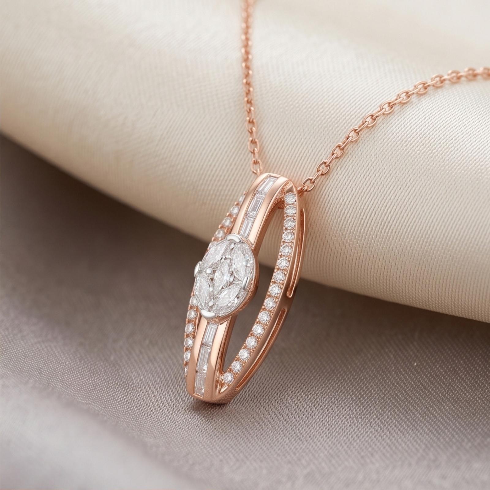 Embrace Eternal Beauty with Brilliant Diamond Necklaces in 18K Gold by Bafleh Jewellery - Image 3