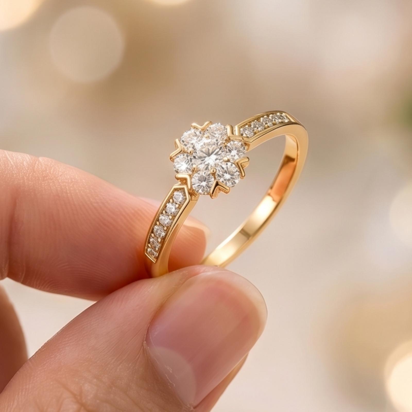 Sparkle in Gold, Shine in Diamond First Time Launch of 14K Yellow Gold Ring Collection Now at Bafleh Jewellery - Image 3
