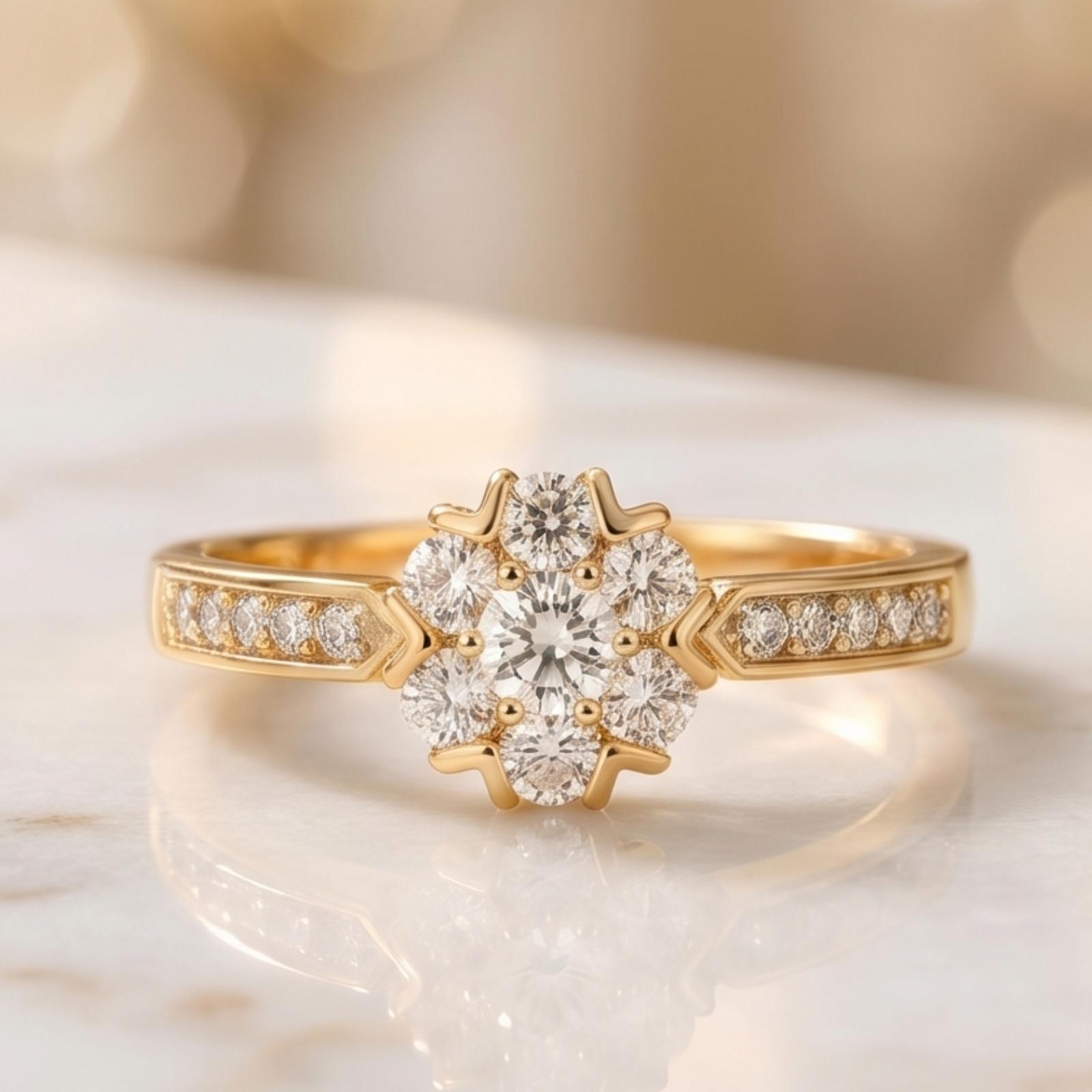 Sparkle in Gold, Shine in Diamond First Time Launch of 14K Yellow Gold Ring Collection Now at Bafleh Jewellery