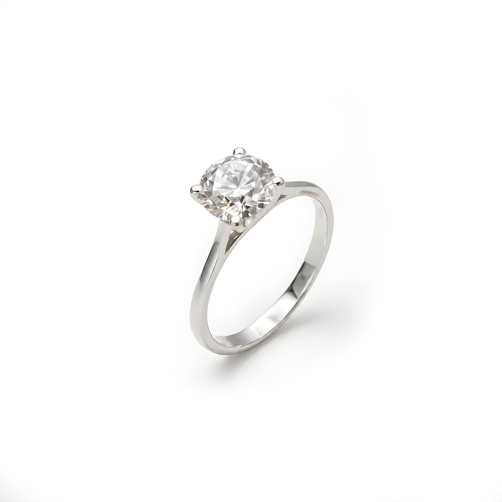 A New Era of Brilliance Lab Grown Diamond Ring 18K Gold by Bafleh Jewellery for Eternal Elegance