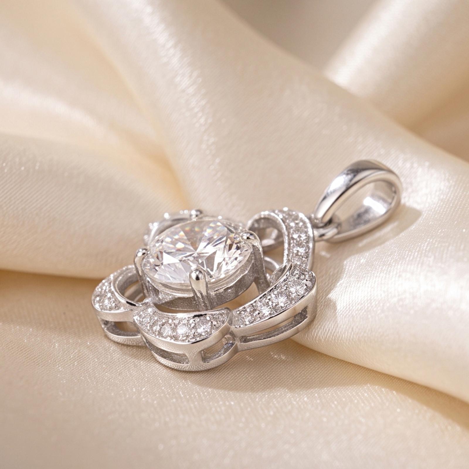 Shine Every Day with an 18K Gold Natural Diamond Pendant - Image 3